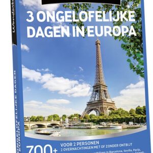 Wonderbox Cadeaubon - 3 Ongelofelijke Dagen in Europa