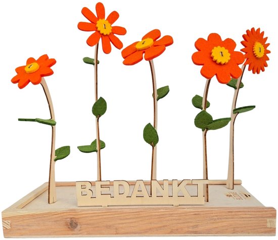 Happy Blooms vilten bloemen – Bedankt cadeau